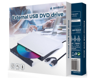 GEMBIRD Napęd DVD na USB zewnętrzny DVD-USB-03-BW czarno-biały - 1115568 - zdjęcie 2